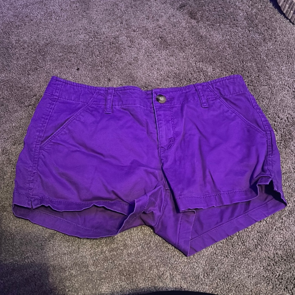 Purple size 3 shorts.